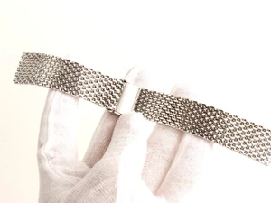 MOLBOT Original Swiss Made Stainless Steel Band Silver Bracelet, 20mm #020# - Picture 1 of 15