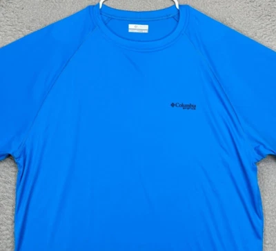 Columbia Shirt Adult XL PFG Blue Graphic Performance Fishing Gear T-Shirt Mens - Image 1 of 4