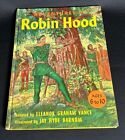 Vintage Die Abenteuer von Robin Hood Hardcover illustriertes Buch 1953 Alter 6-10