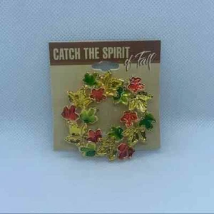 VINTAGE Catch the Spirit of Fall - Herbstblattkranz - Bild 1 von 2