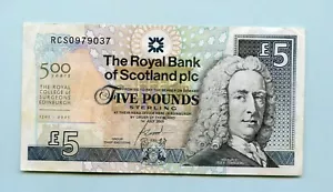 College of Surgeons 2005 banconota da £ 5 non circolata Royal Bank of Scotland - Foto 1 di 2