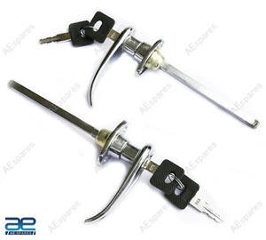 Door Handle Lever Set Chrome For Jeeps CJ7 1976-80 with Full Steel Doors - Bild 1 von 5