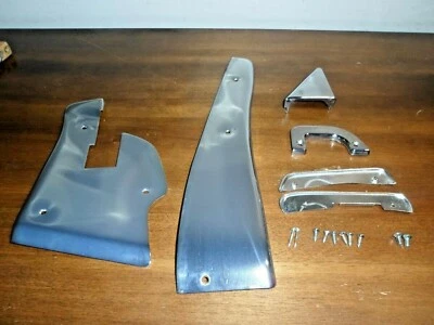 1984 Mercedes-Benz 380SL R107 - Inner Door Chrome Moulding Trim 6 pc. Right Side Foto 1 de 4