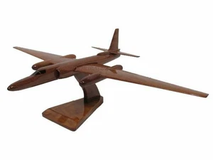 Lockheed U-2 U2 USAF Avión Espía Jet Dragon Dama Avión Madera Modelo Madera - Imagen 1 de 5