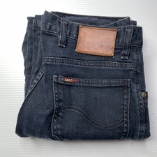 Lee Studded Straight Denim Jeans Mens Size 30 Waist Blue Casual Style Fashion