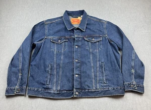 Levis Denim Jacket Mens 2XL Blue Trucker Regular Fit Stretch Western Cowboy - Picture 1 of 14