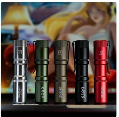 Mankerlight Titanium 1300 Lumen AA 14500 EDC Flashlight 6500K MINI Torch - Image 1 of 4