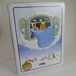 Contenedor de té publicitario vintage alemán Bahlsen lata de nieve coleccionable - Imagen 1 de 8