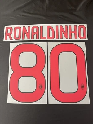 Italy AC Milan Ronaldinho Original Name Set For A Shirt - Image 1 of 4