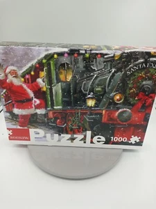 Seesaw Puzzles 1000 Pc The Santa Express Train New Sealed Pieces - Picture 1 of 2