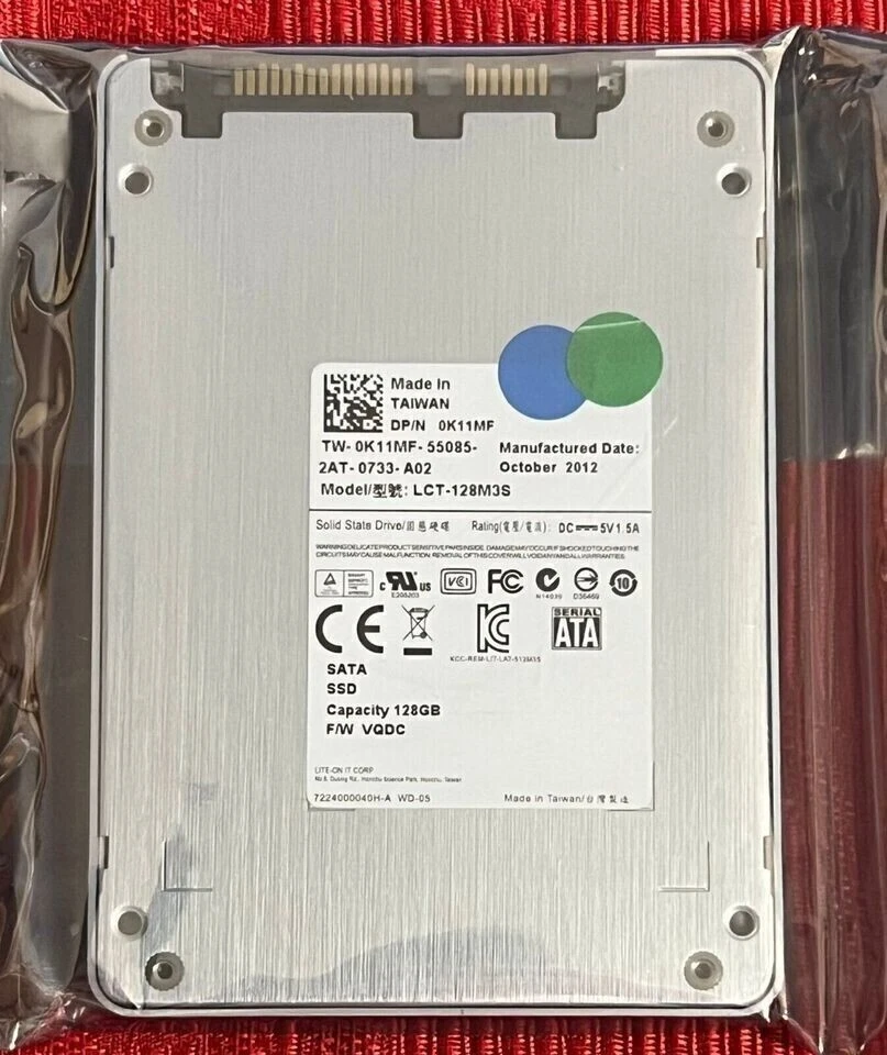 Lite-On 128GB SSD LCT-128M3S Solid State Drive. Ref00157 - Image 1 of 1