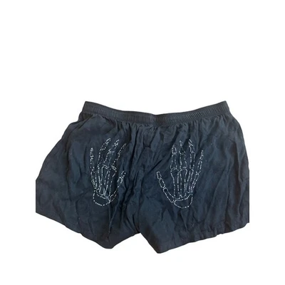 ROSA Victoria's Secret Calzoncillos Boxer Negros Manos Esqueleto Para Mujer Grandes Foto 1 de 4