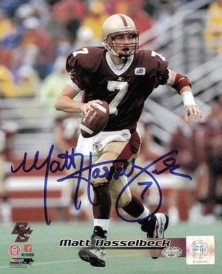 Foto autografiada de Matt Hasselbeck 8x10 Boston College Eagles MCS Holo #63001 Foto 1 de 2