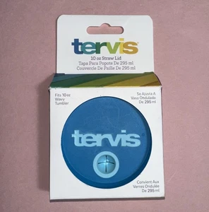 Tervis 10 oz Straw Lid Replacement - Blue - Made in USA - Picture 1 of 2