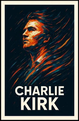 Póster retrato de Charlie Kirk Foto 1 de 4