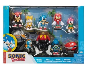 New Box Sonic the Hedgehog Friends & Foes 2.5" Action Figure Set 10pk Exclusive - Picture 1 of 6