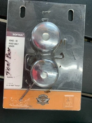 Cubiertas de perno pivote cromadas Harley Davidson 43462-00 00-07 Harley Softail Foto 1 de 2