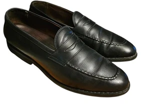 Allen Edmonds Port Washington Penny Loafer Shoes Black Leather Men 13D Classic - Picture 1 of 11
