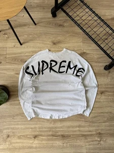 Supreme Big Logo Spell Out Long Sleeve Men's Size M - Picture 1 of 11