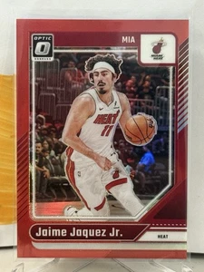 2024-25 Panini Optic Jaime Jaquez Jr. Red Prizm /75 Miami Heat Color Match #22 - Picture 1 of 2