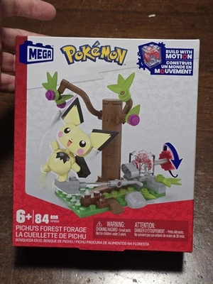 Mega Construx Pichu's Forest Forage 84 Piece Block Building Play Set - BRAND NEW - Image 1 of 4
