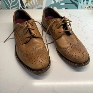 Youth Size 5 Boys Leather Lace Up Oxford Style NEXT Dress Up Shoes ๐  - Picture 1 of 8
