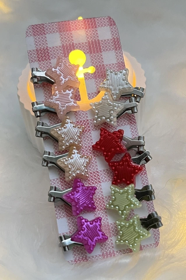 Handgefertigte Unikate Set OhrClips Clipper Für Kinder Ohne Loch Clip On Ohrring - Bild 1 von 1