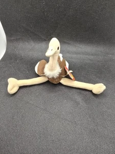 Ty Teenie Beanie Baby Stretchy the Ostrich Stuffed Animal Plush Kids Toy - Picture 1 of 10