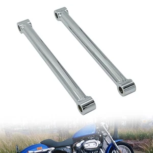 Motor Durable Rear Lowering Chrome 8" Rigid Hardtail Struts Fit For Harley FLST - Picture 1 of 14