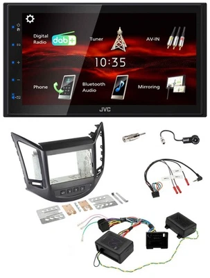 JVC USB Bluetooth Lenkrad DAB 2DIN Autoradio für Chevrolet Orlando 2011-2018 48 - Bild 1 von 4