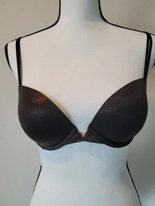 Victoria’s Secret Black & Gold Push Up Bra 32C. S2 - Picture 1 of 7