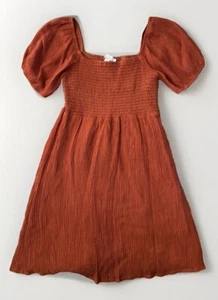 Beautiful Mooloola Clay Ruched Off Shoulder Puff Sleeve Mini Dress-Size 10 - Picture 1 of 11