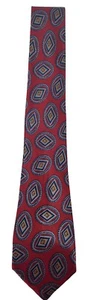 Postcard Men's Tie Maroon with Medallions - Picture 1 of 4