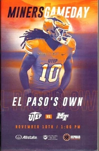 Programa de fútbol americano UTEP-Middle Tennessee Gameday 2018 - Imagen 1 de 2