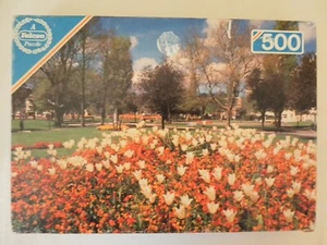 Vintage Falcon Tulips Flowers in the Park Jigsaw Puzzle 500 pieces. 20in x 13in. - Bild 1 von 11