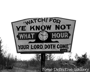 Religious Sign Outisde Greensboro, Georgia - 1941 - Historic Photo Print - Picture 1 of 1