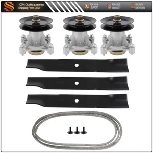 Deck Rebuild Kit for Hustler Raptor 52" Spindle Blade Pulley Belt 604214 603995 - Picture 1 of 15