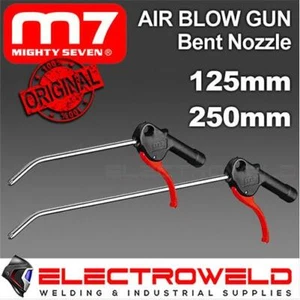 M7 125mm 5" / 250mm 10" Bent Nozzle Compressed Air Hose Gun Blower Pneumatic - Picture 1 of 5