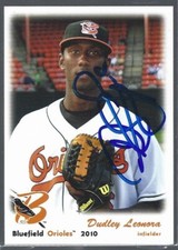 2010 Grandstand Bluefield Orioles Dudley Leonora IP autograph signed card