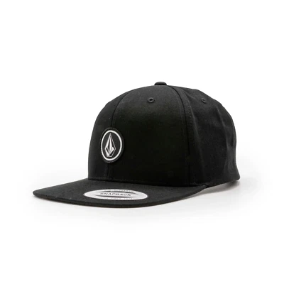 Volcom Quarter Twill Snapback Cap - Black - Image 1 of 2