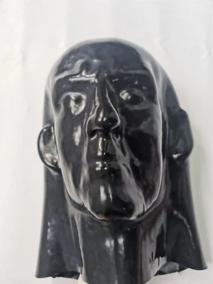 Máscara de látex pesada de 2,0 mm para hombre máscara pesada ojos cerrados ajuste 59-62 cm Foto 1 de 2