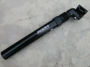 Adjustable Zoom Suspension Seat Post, For Mountain Bikes 30.0 mm, 12" long Black - Picture 1 of 4