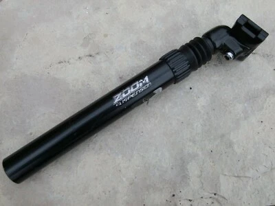 Adjustable Zoom Suspension Seat Post, For Mountain Bikes 30.0 mm, 12" long Black - Image 1 of 4