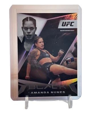2021 Panini Chronicles UFC Amanda Nunes Black Card #105 W/Top Loader 🔥 - Image 1 of 2