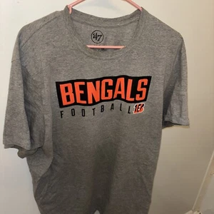 Cincinnati Bengals NFL T-Shirt XL 47 Brand Gray Nice - Picture 1 of 3