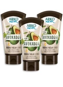 3 Piece Set Arko Face, Hand and Body Coconut-Olive Oil-Avocado Moisturiser