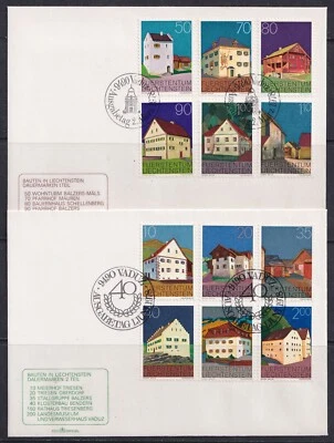 Liechtenstein 1978 (#694/705), Buildings, FDC - Image 1 of 3