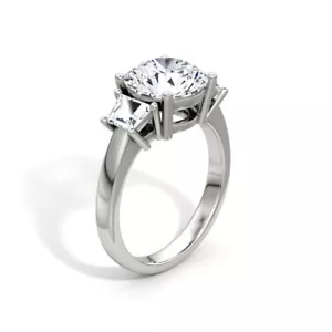 14k Ring D VVS2 4.50 Ct Round Lab Created Diamond IGI Certificate Gift For Her - Picture 1 of 12