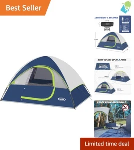 Quick Setup Waterproof Tent for Camping and Hiking - Fits 2 Adults Comfortably - Picture 1 of 9