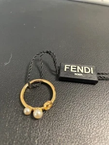 FENDI pearl ring. Giftable, NWT full inclusion, Size 8 - Picture 1 of 5